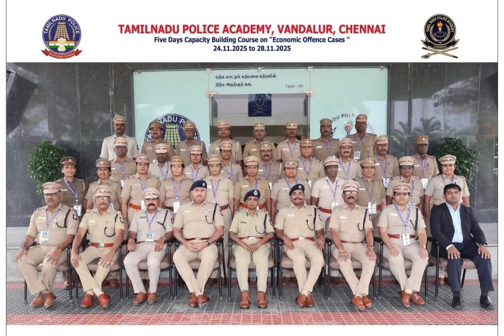 Tamil Nadu Police Academy — Five Days Capacity Building Course on Economic Offence Cases, Nov 2025